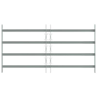 Grate per Finestre Regolabili 4 Barre Trasversali 700-1050 mm 141386