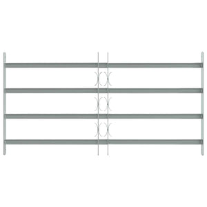 Grate per Finestre Regolabili 4 Barre Trasversali 700-1050 mm 141386
