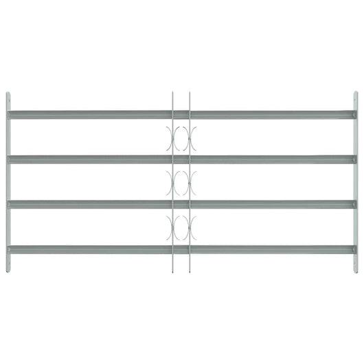 Grate per Finestre Regolabili 4 Barre Trasversali 700-1050 mm 141386