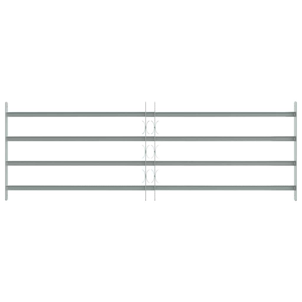 Grate per Finestre Regolabili 4 Barre Trasversali 1000-1500 mm 141387