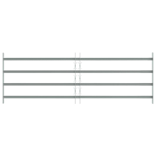 Grate per Finestre Regolabili 4 Barre Trasversali 1000-1500 mm 141387