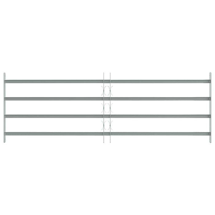 Grate per Finestre Regolabili 4 Barre Trasversali 1000-1500 mm 141387