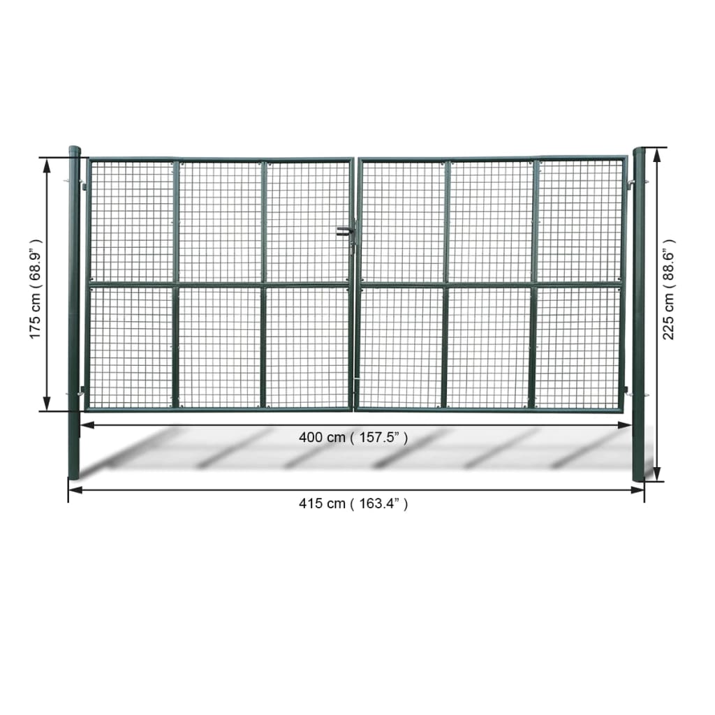 Cancello da giardino in rete 415x175 cm 141392