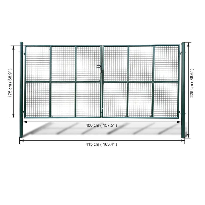 Cancello da giardino in rete 415x175 cm 141392