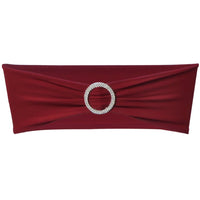 Fascia Elasticizzata Bordò Decorativa Sedia con Fibbia Diamante 25 pz 130347