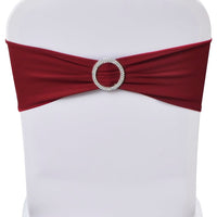 Fascia Elasticizzata BordÃ² Decorativa Sedia con Fibbia Diamante 25 pz cod mxl 40434