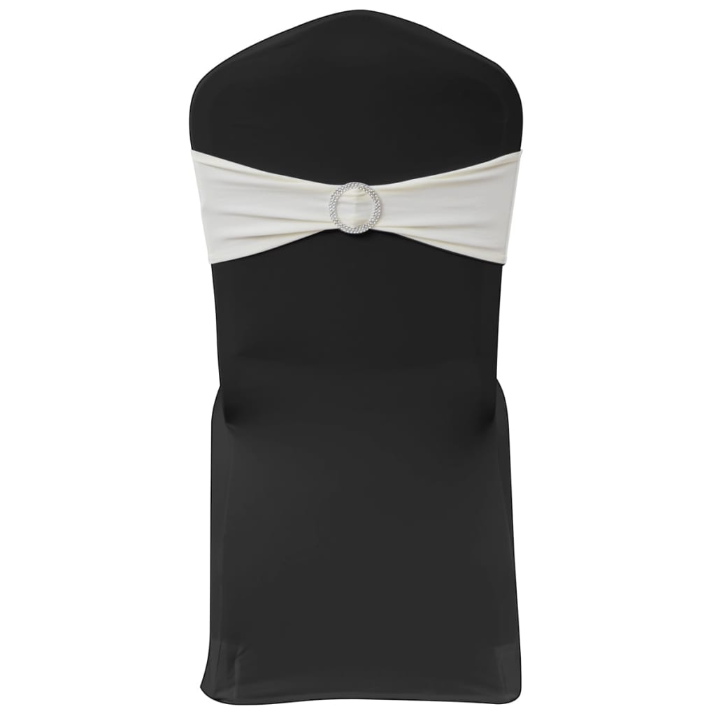 Fascia Elasticizzata Crema Decorativa Sedia con Fibbia Diamante 25 pz 130348