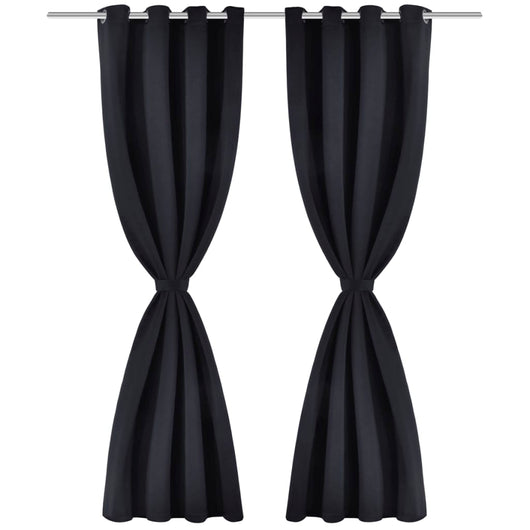 Tenda Termica Oscurante Foderata Nera Blackout 135 x 245 cm 2 pzcod mxl 82956