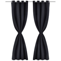 Tenda Termica Oscurante Foderata Nera Blackout 135 x 245 cm 2 pz 130369