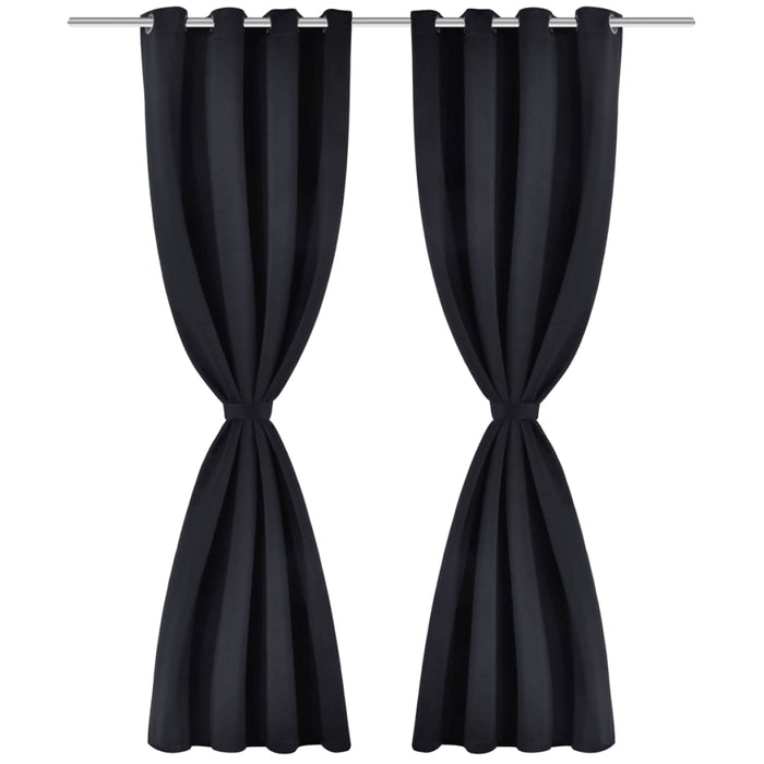 Tenda Termica Oscurante Foderata Nera Blackout 135 x 245 cm 2 pz 130369