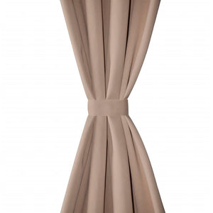 Tende Oscuranti Blackout Crema con Anelli di Metallo 135 x 245 cm 2 pz 130373