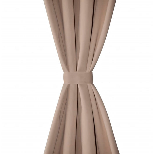 Tende Oscuranti Blackout Crema con Anelli di Metallo 135 x 245 cm 2 pz 130373