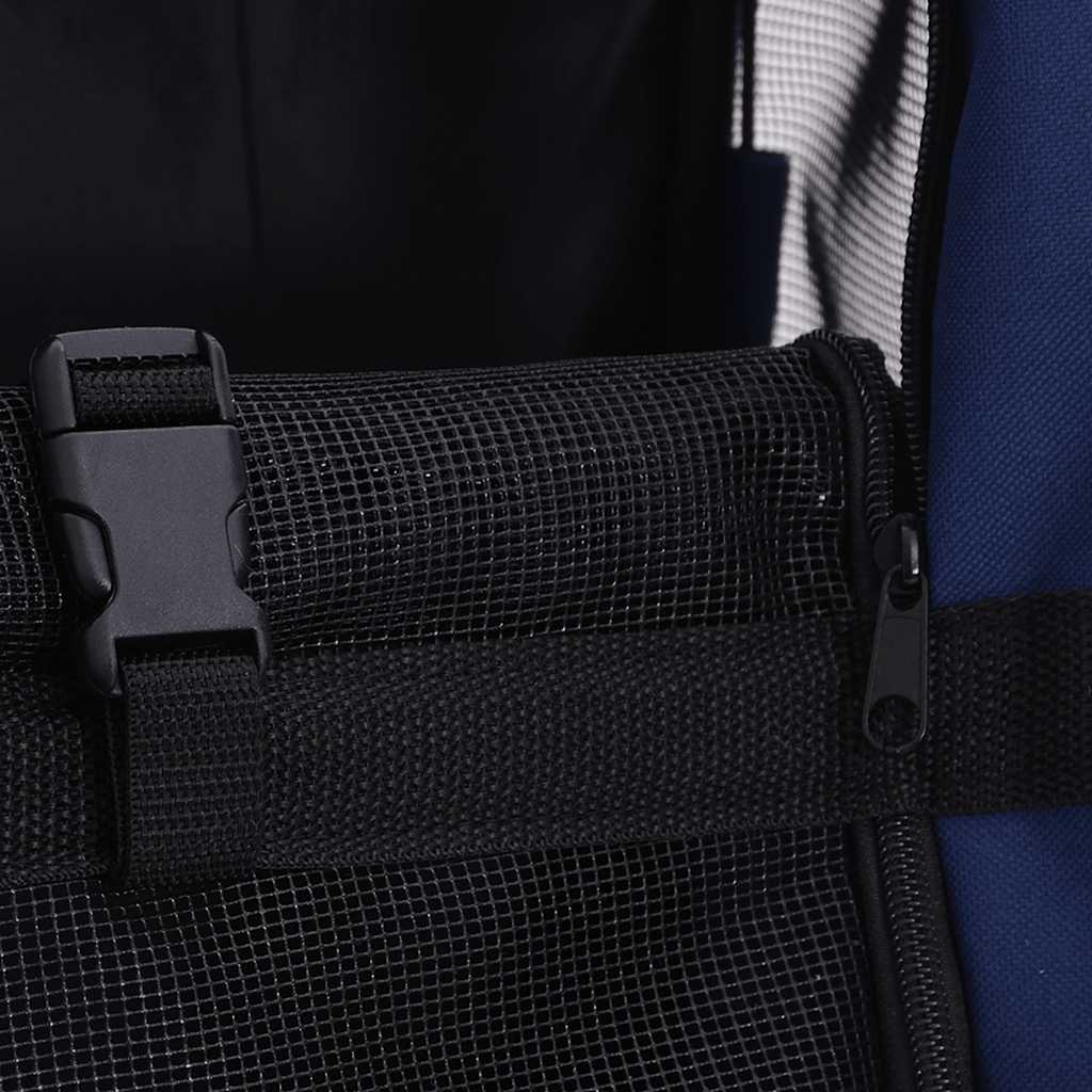 vidaXL Trolley Trasportino per Animali Pieghevole Multifunzione Blu