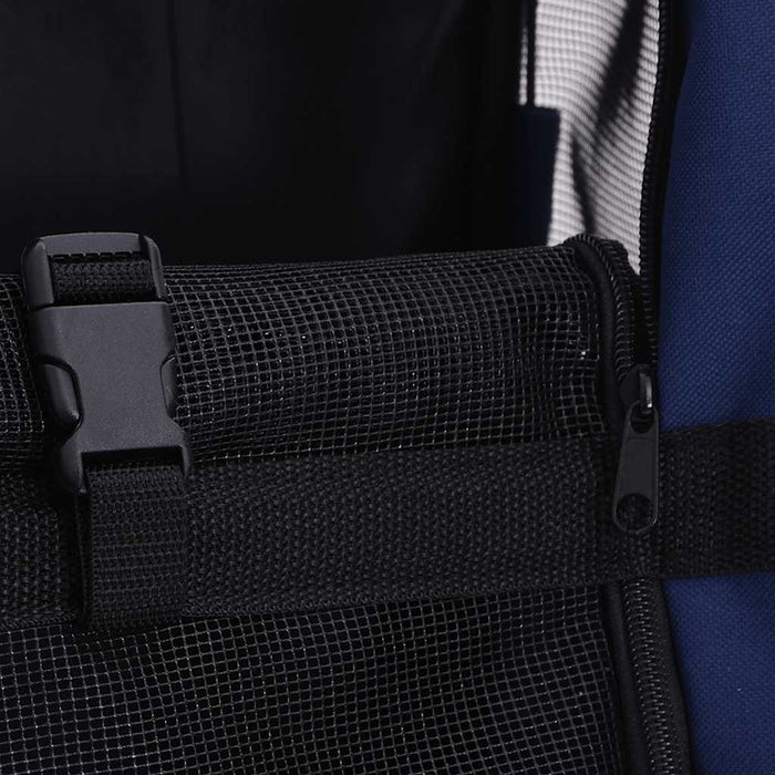 vidaXL Trolley Trasportino per Animali Pieghevole Multifunzione Blu