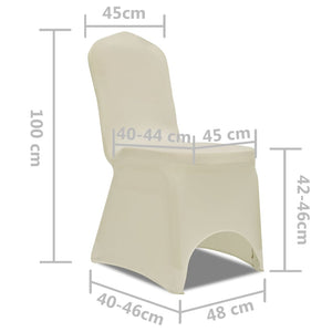 Coprisedie Elasticizzato 50 pz Crema 130340