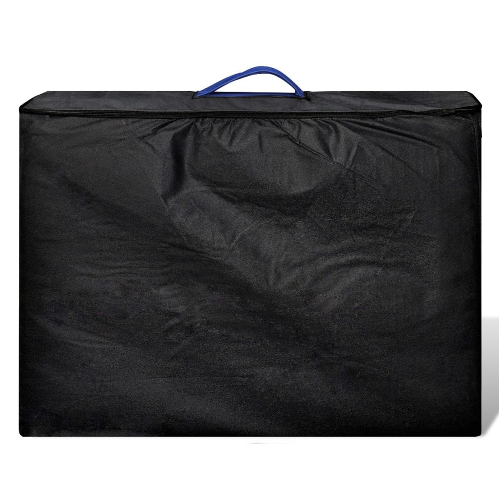 Lettino da massaggio pieghevole a 2 zone con struttura in legno blu 02_0001880