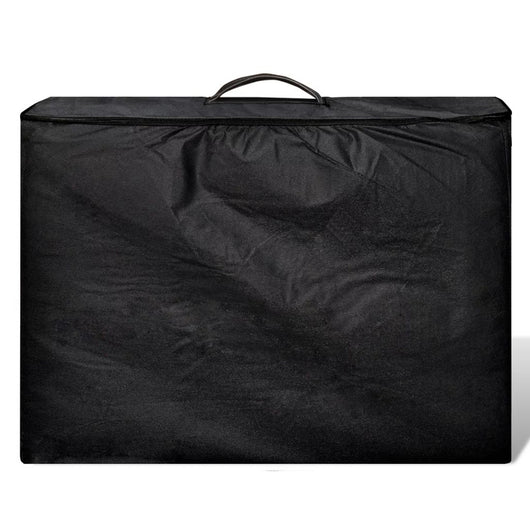 Lettino da massaggio pieghevole a 2 zone con struttura in legno nero 02_0001887