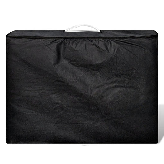 Lettino da massaggio pieghevole bianco 2 zone con struttura in legno crema 02_0001874