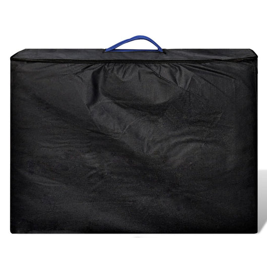 Lettino Pieghevole da Massaggio Blu 3 Zone con Telaio Legno 110079