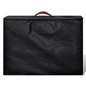 Lettino Pieghevole da Massaggio Rosso 3 Zone con Telaio Legno 110080