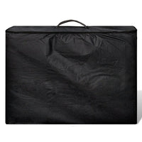 Lettino da massaggio pieghevole a 3 zone con struttura in legno nero 02_0001889