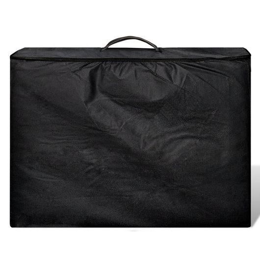 Lettino da massaggio pieghevole a 3 zone con struttura in legno nero 02_0001889