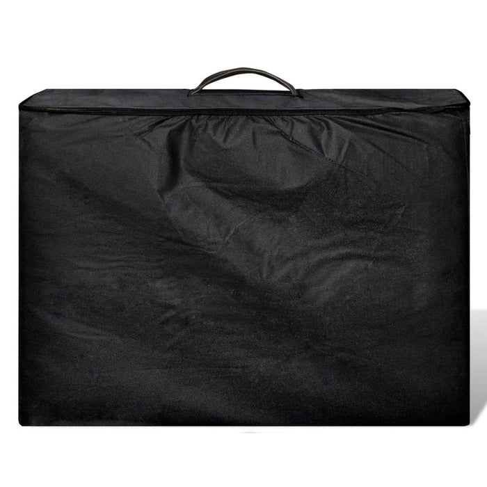 Lettino da massaggio pieghevole a 3 zone con struttura in legno nero 02_0001889