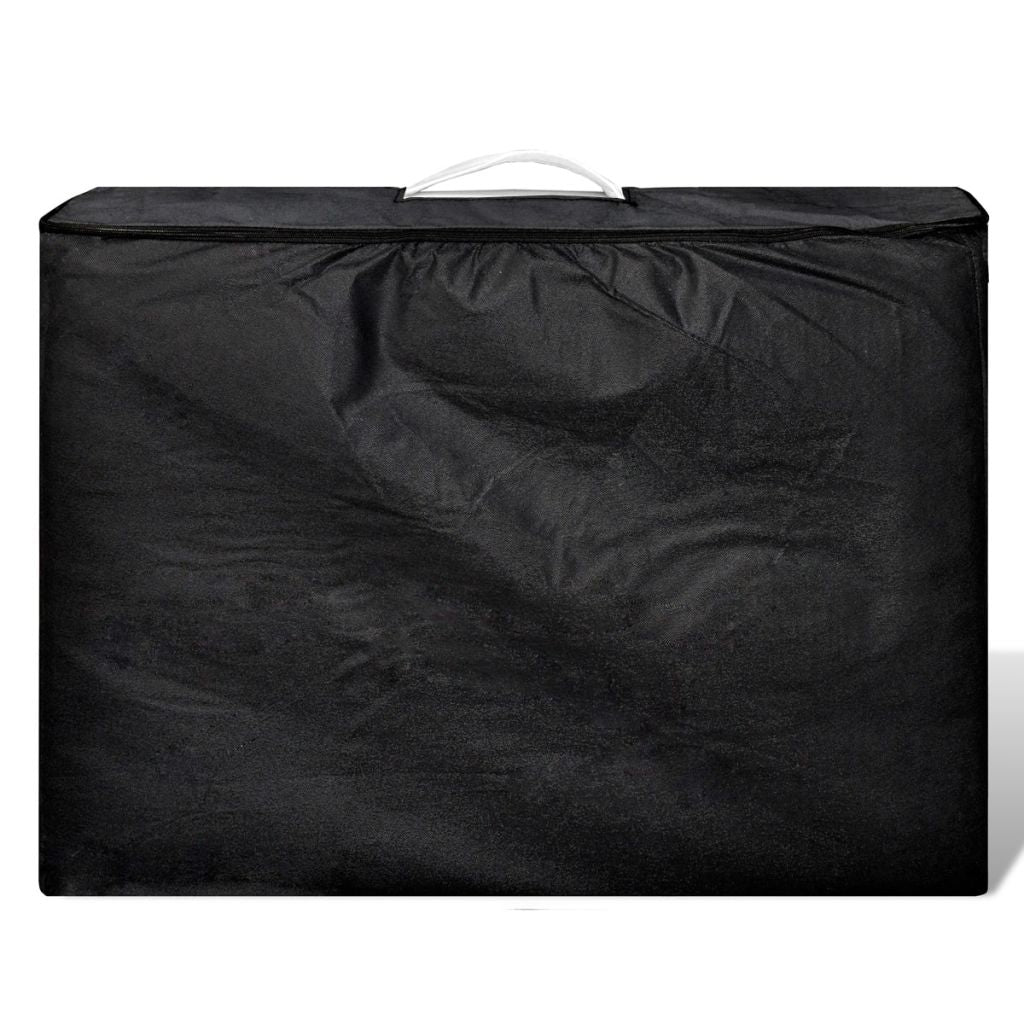 Lettino da massaggio pieghevole a 3 zone con struttura in legno crema 02_0001885