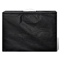 Lettino da massaggio pieghevole bianco 2 zone crema struttura in acciaio inox 02_0001875