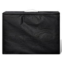 Lettino da Massaggio Bianco Crema 2 Zone Telaio in Alluminio 110085