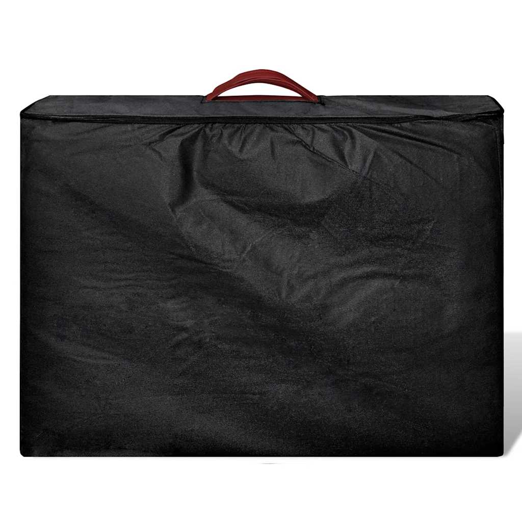 Lettino Pieghevole da Massaggio Rosso 2 Zone Telaio Alluminio 110087