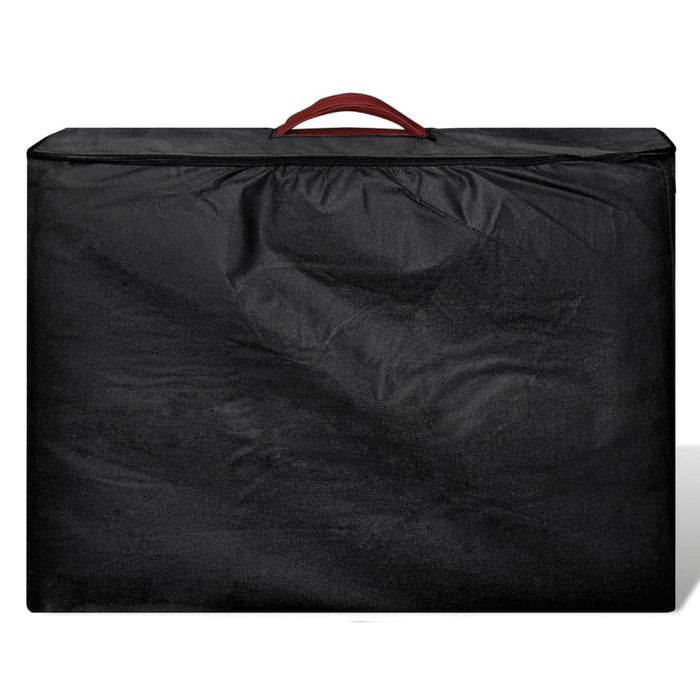 Lettino Pieghevole da Massaggio Rosso 3 Zone con Telaio Alluminio 110091