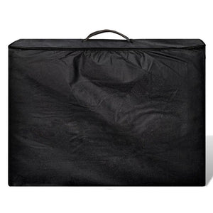 Lettino da massaggio pieghevole a 3 zone con struttura in acciaio inossidabile nero 02_0001888