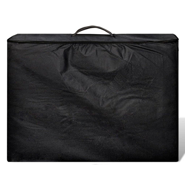 Lettino da massaggio pieghevole a 4 zone con struttura in legno nero 02_0001891