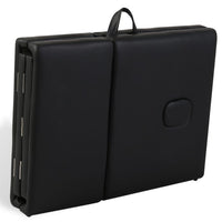 Lettino da massaggio pieghevole a 4 zone con struttura in legno nero 02_0001891