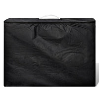 Lettino da massaggio pieghevole a 4 zone con struttura in legno bianco crema 02_0001878