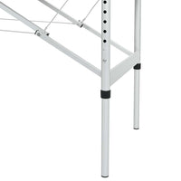 Lettino Pieghevole da Massaggio Blu 4 Zone con Telaio Alluminio 110097