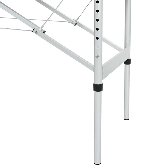 Lettino Pieghevole da Massaggio Blu 4 Zone con Telaio Alluminio 110097