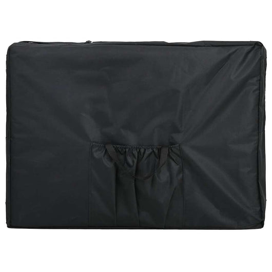 Lettino Pieghevole da Massaggio Rosso 4 Zone Telaio Alluminio 110098