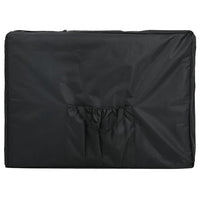 Lettino Pieghevole da Massaggio Nero 4 Zone con Telaio Alluminio cod mxl 15533