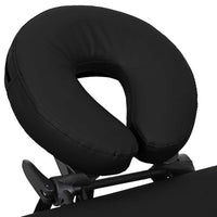 Lettino Pieghevole da Massaggio Nero 4 Zone con Telaio Alluminio cod mxl 15533