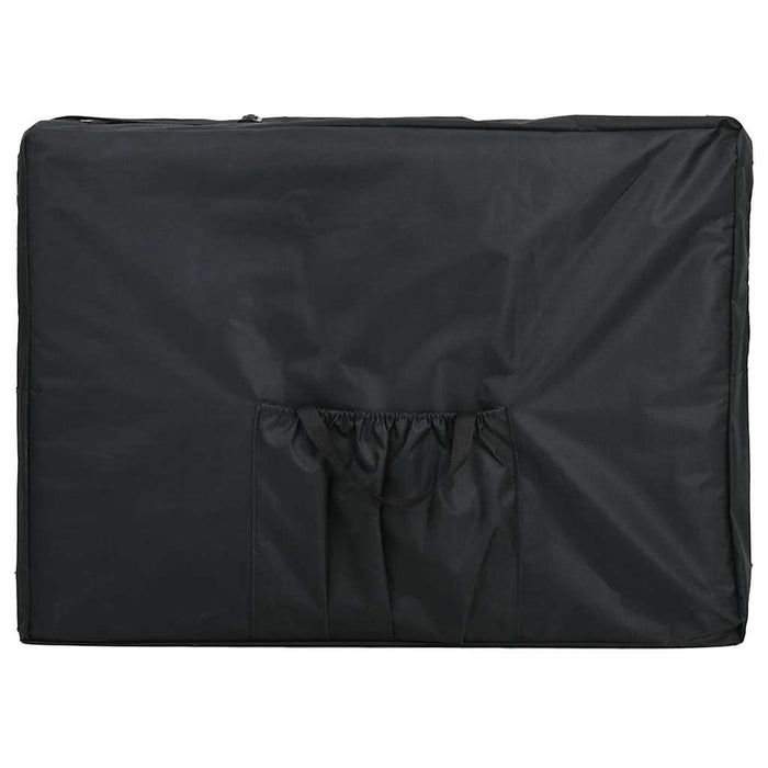 Lettino Massaggio Pieghevole Bianco Crema 4 Zone con Telaio Alluminio cod mxl 13788