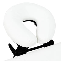 Lettino Massaggio Pieghevole Bianco Crema 4 Zone con Telaio Alluminio cod mxl 13788