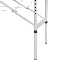 Lettino Massaggio Pieghevole Bianco Crema 4 Zone con Telaio Alluminio cod mxl 13788