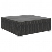 Set Divani da Giardino 12 pz con Cuscini in Polyrattan Nero 41263