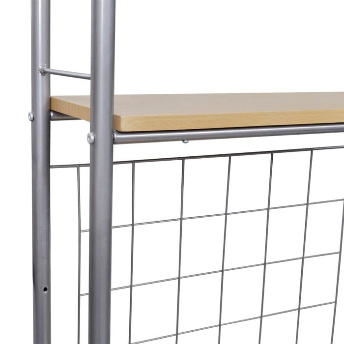 Set da Bar Pieghevole per Colazione con 2 Sgabelli 241032