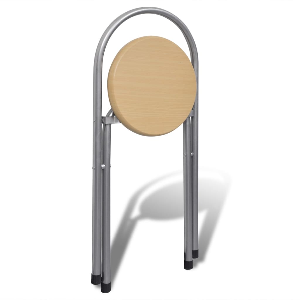 Set da Bar Pieghevole per Colazione con 2 Sgabelli 241032