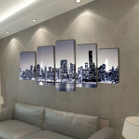 Set Stampa su Tela da Muro New York Monocromatico 200x100 cm 241549