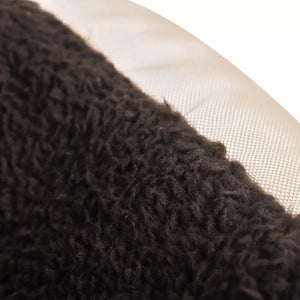 Calda cuccia per cani con cuscino imbottito 75 cm beige e marrone 02_0001552