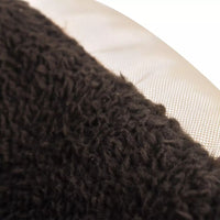 Calda cuccia per cani con cuscino imbottito 90 cm beige e marrone 02_0001551